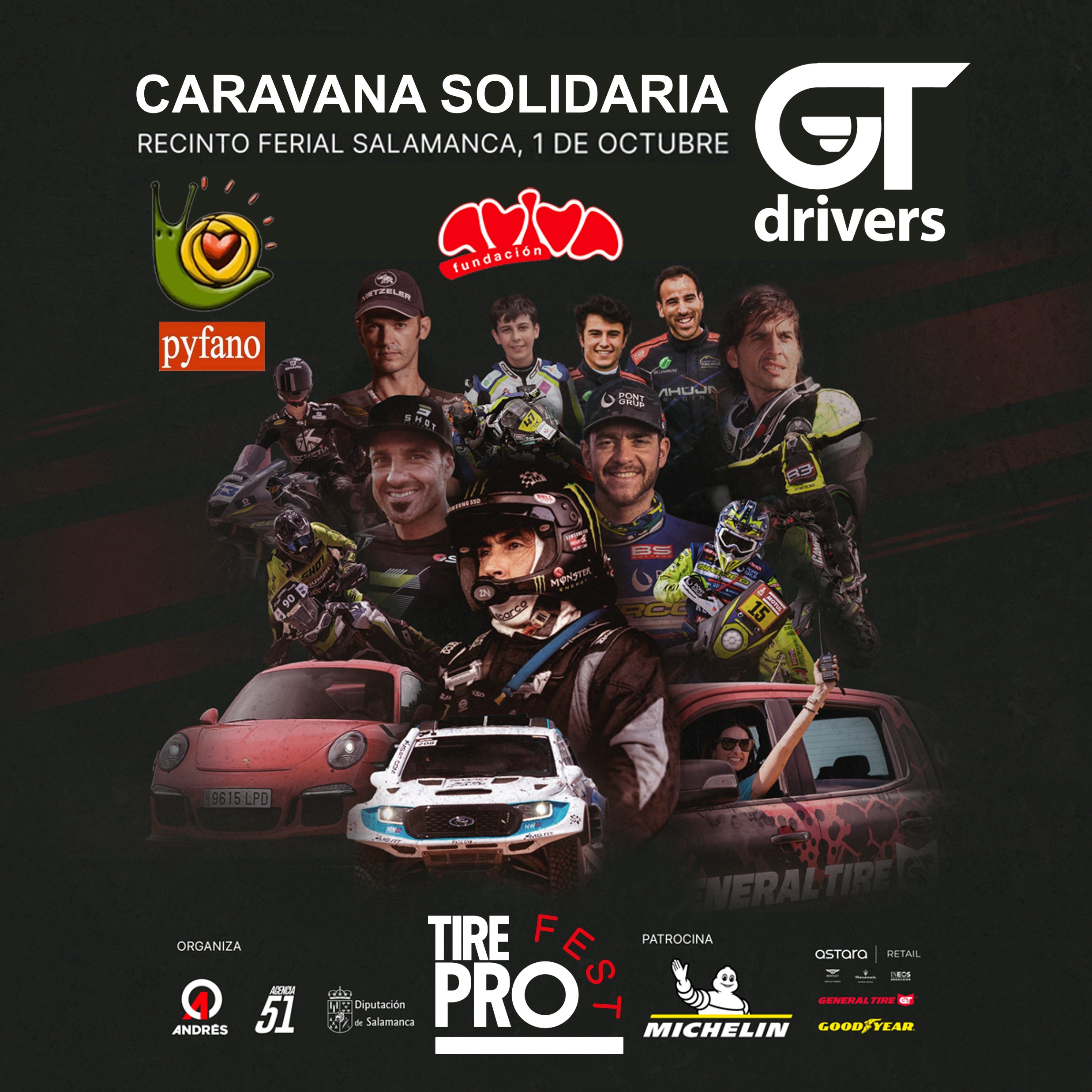 Cartel Caravana Solidaria GT Drivers