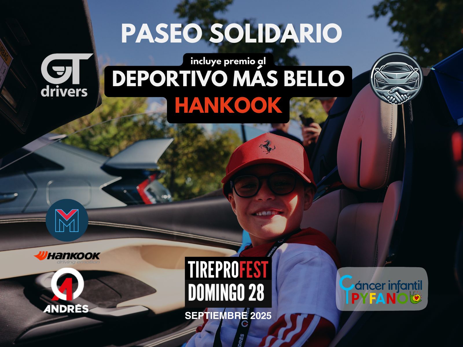 Cartel Paseo Solidario GT Drivers 2025